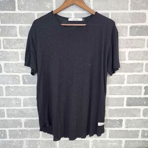 Kinetix Los Angeles Shirt Women's Large Black Soft Lightweight Semi-Sheer Cotton